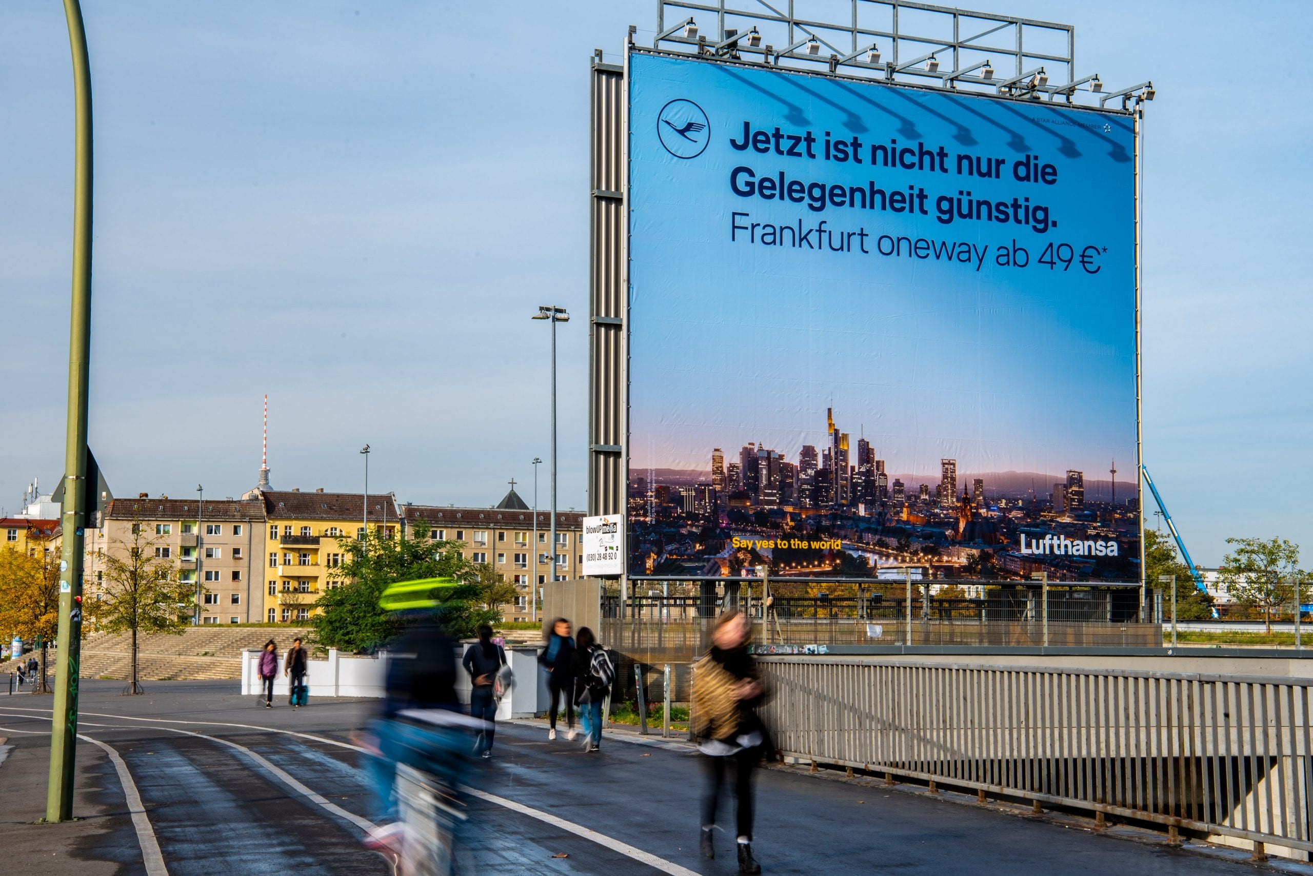 OOH Werbung für Lufthansa in Berlin