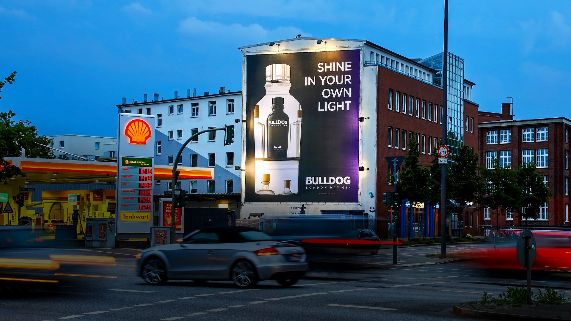 Werbekampagne für Campari in Hamburg