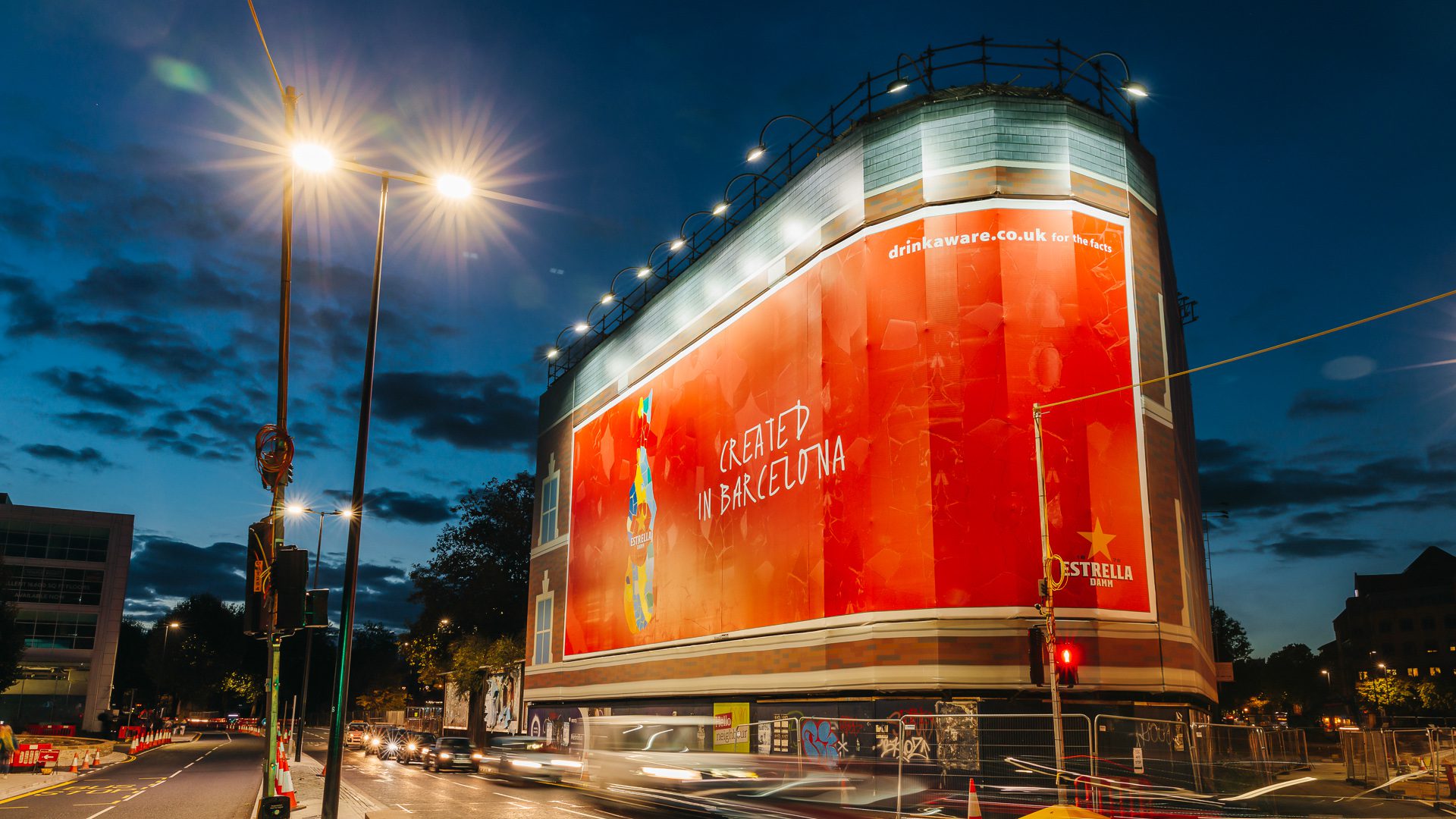 Estrella Werbeposter in Bristol Temple Meads