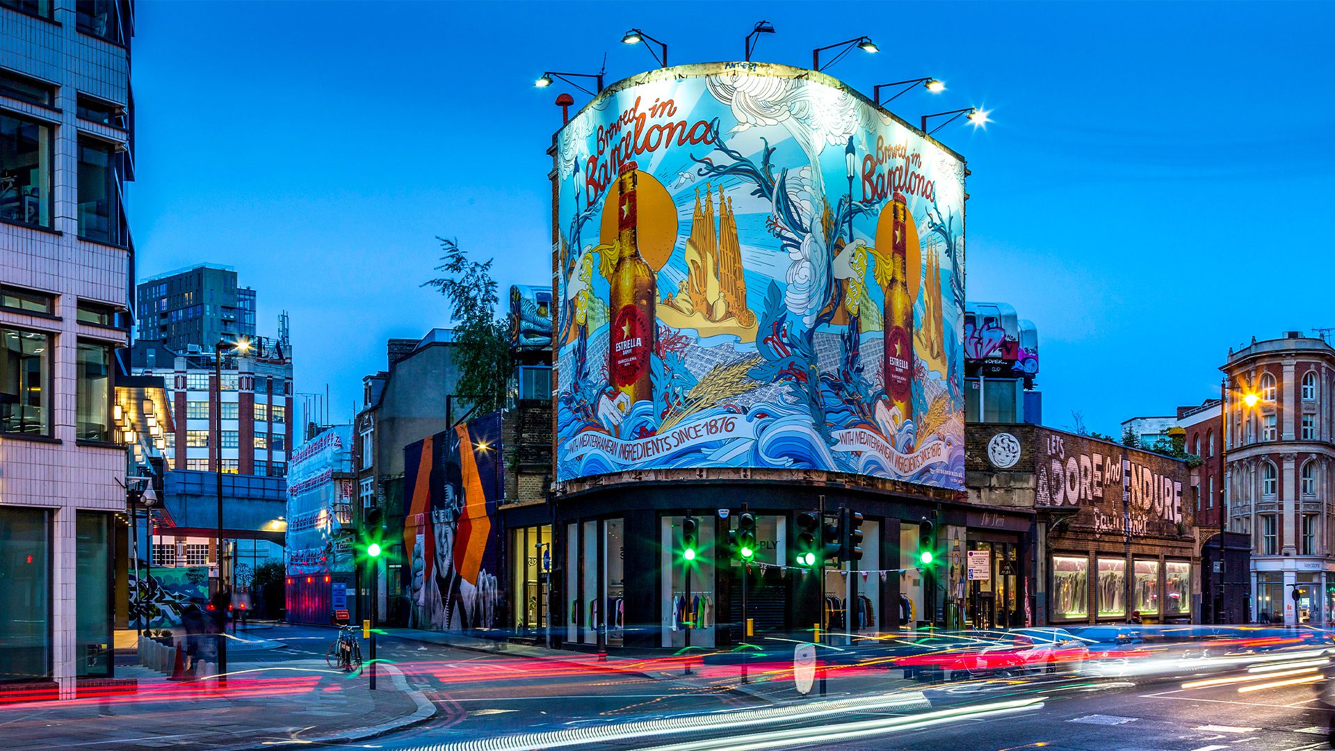 Estrella Werbung in London Great Eastern