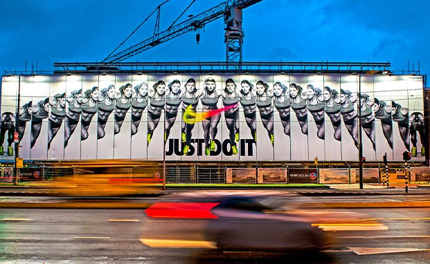 Nike Riesenposter Werbung