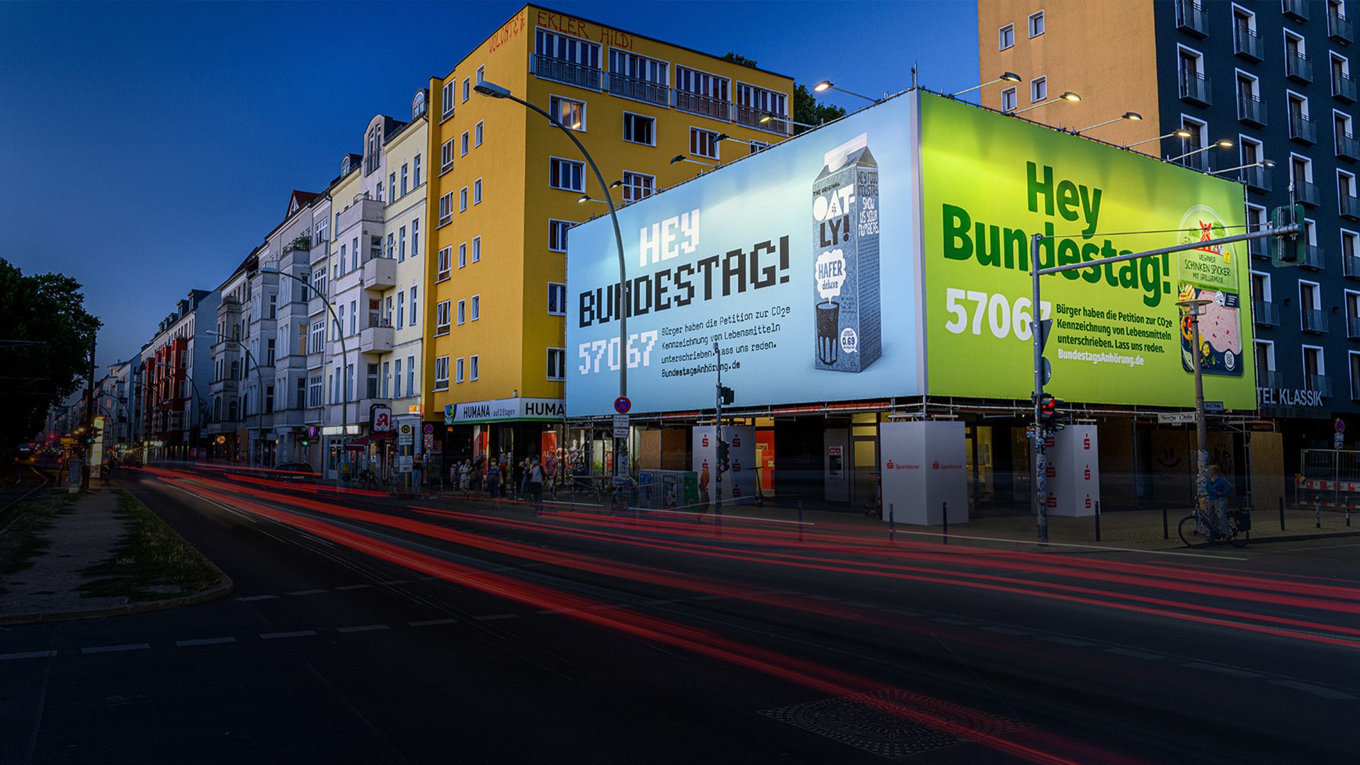 Werbekampagne für Oatly in Berlin Friedrichshain