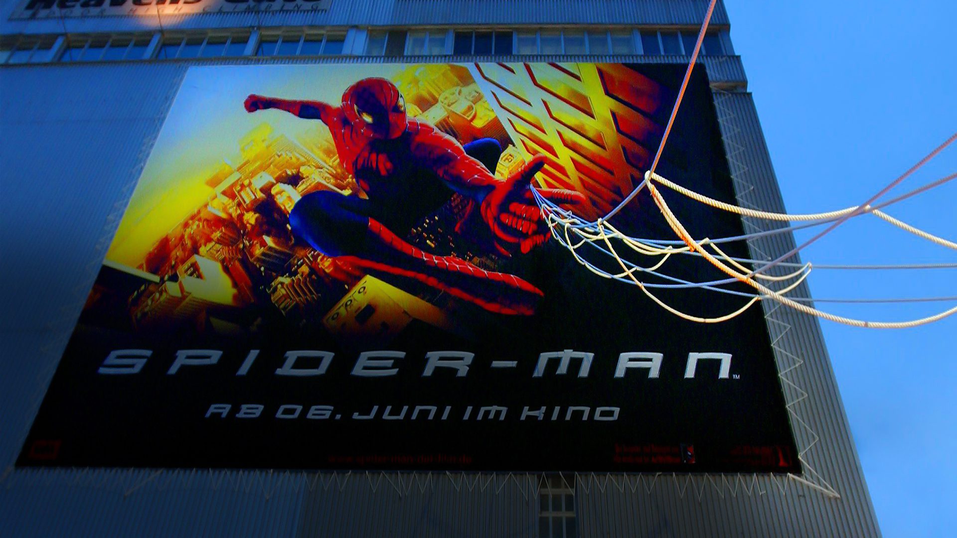 Sonderumsetzung in 3D für den Spiderman Kinostart