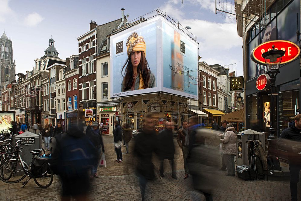Riesenposter Kampagne in den Niederlande