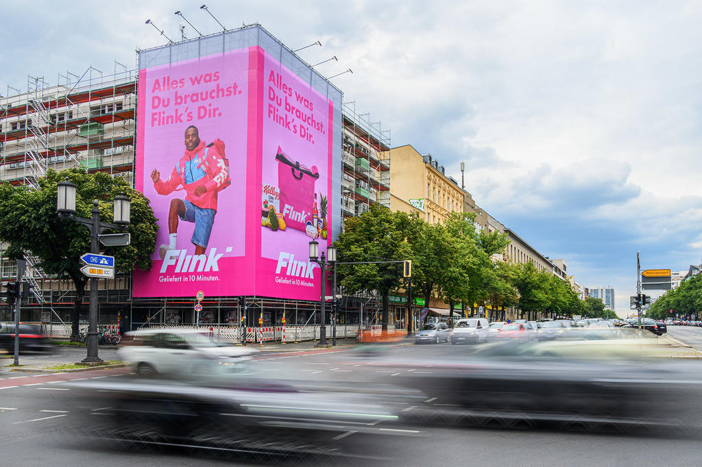 Flink Werbekampagne in Berlin