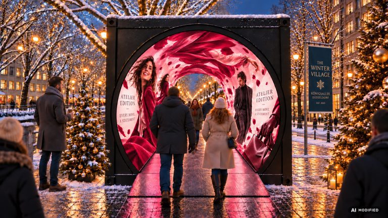 The Portal: Neues begehbares DOOH-Highlight auf der Königsallee in Düsseldorf